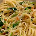 MULA's cooksnap of when they made 小松菜と桜えびのクリームパスタ✿.