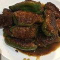 ちこぴさん's cooksnap of when they made 肉詰めピーマンの照り焼き♪.