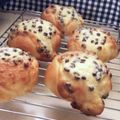 ☆GSSQHY☆'s cooksnap of when they made チョコチップ アーモンドクリームパン.