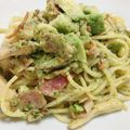 928るびすけ☆☆'s cooksnap of when they made 大葉ときのこのジェノベーゼパスタ.