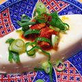 食いしん坊あー's cooksnap of when they made 簡単おつまみ！冷奴のチャンジャのせ♪.