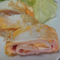 taraking's cooksnap of when they made 卵白消費に卵白ハムチーズ.