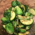 saki1010's cooksnap of when they made 芽キャベツとズッキーニのナムル.