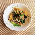 ﾁｲﾁｬﾝﾏﾏ's cooksnap of when they made もやし・ニラ・ひき肉の卵とじ♬.