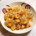 tsmma's cooksnap of when they made 節約絶品シャキ食感もやしカニかま卵餡掛け.