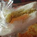 クックUL8OCM☆'s cooksnap of when they made おさつベーコンのマヨサラダサンド.
