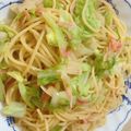 suzu_nyan's cooksnap of when they made 桜エビのガリバタ和風パスタ.