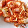 まーく71's cooksnap of when they made ソーセージと白菜のキムチ炒め.
