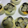 67luna's cooksnap of when they made 弁当＆つまみにゆで卵オリーブ＆チーズ焼き.
