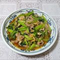 うまうま・らぶ's cooksnap of when they made 小松菜と牛バラ肉の甘辛炒め（母の味）.