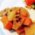 くまstar's cooksnap of when they made 豚バラと大根カボチャ☆ごま味噌バター煮.