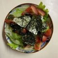 トミュー？'s cooksnap of when they made のりとレタスのさっぱりポン酢サラダ.