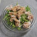 メイプル⌘'s cooksnap of when they made 簡単！お財布に優しい♡豚肉と豆苗のサラダ.