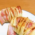 ○いくちゃん○'s cooksnap of when they made ベーコンガーリックハッセルバック ポテト.