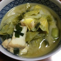ちゃぎー's cooksnap of when they made 〖 厚揚げと春キャベツとしめじの味噌汁〗.