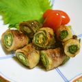 taruママ's cooksnap of when they made オクラの青しそ肉巻き.