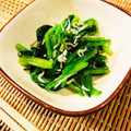 ｙｏｕ５'s cooksnap of when they made ジャコとほうれん草のおひたし★お弁当にも.
