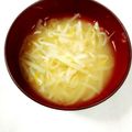 ふうはっちゃん's cooksnap of when they made 超シンプル。もやしのみそ汁.