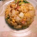 （＊あωや＊）'s cooksnap of when they made 簡単♪焼豚と冷凍ご飯で♪チャーハン♪.
