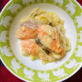 ◎ながちゃん◎'s cooksnap of when they made 簡単♪鮭と白菜のクリーム煮.