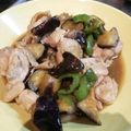 tosh☆i's cooksnap of when they made 鶏肉となすピーマンのポン酢しょうが炒め.