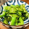 hiro_aya's cooksnap of when they made 小松菜・きゅうり・生姜のナムル♪.