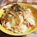 ゆこPIN's cooksnap of when they made 液体塩こうじで春キャベツの和風パスタ☆.