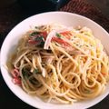 ふか谷's cooksnap of when they made カニカマと大葉のマヨポンサラダ.