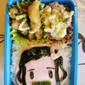 まままは母's cooksnap of when they made キャラ弁 簡単 鬼滅の刃 禰豆子.