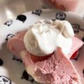 ごま３しお３'s cooksnap of when they made 苺ムースとミルクプリン.