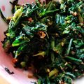 honey19's cooksnap of when they made めちゃウマ！！春菊の胡麻油炒め♪！！.