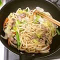 トリビソンノ's cooksnap of when they made ランチに♪野菜たっぷりの焼きうどん.