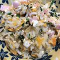 わたるんママ's cooksnap of when they made マヨでパラパラ♡しらすと大葉の和風炒飯.