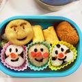 クック甘党。's cooksnap of when they made おむすびまんとこむすびまんのキャラ弁.