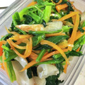 ムーヒツジ's cooksnap of when they made 簡単！ちくわとほうれん草のナムル.