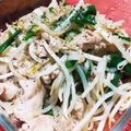 ☆☆あっきん☆☆'s cooksnap of when they made シンプルが美味しい♪豚バラもやしニラ炒め.