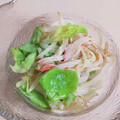 さとりざ's cooksnap of when they made 超簡単！もやしとカニカマとレタスのサラダ.