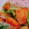 ❤ちむこ❤'s cooksnap of when they made 10分で！さつま揚げのチンジャオロース風.