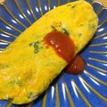 香都宮's cooksnap of when they made ベーコンとほうれん草のチーズオムレツ.