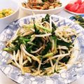 クックE662AA☆'s cooksnap of when they made ニラともやしのニンニク炒め.