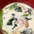 ぺぺまりな's cooksnap of when they made ベーコンとキノコほうれん草のミルクスープ.