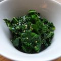 melmarilyn's cooksnap of when they made ケールのゴマ炒め.