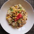 鹿部さっちゃんクック's cooksnap of when they made ピーマン納豆チャーハン.