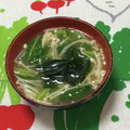おはなすき's cooksnap of when they made えのきと☆蕪の葉☆ワカメのお味噌汁.