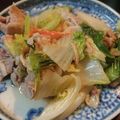 えりぺこ's cooksnap of when they made 鶏もも肉と白菜とチンゲン菜の中華炒め.