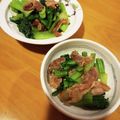 yunapi☆'s cooksnap of when they made めんつゆだけ!豚バラ&しめじ&小松菜炒め.