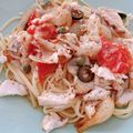 なつ★なつ's cooksnap of when they made 鯛のあらと新玉ねぎのトマトパスタ1.