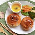 ちゃんりこ16's cooksnap of when they made たぬきのさつまいもチョコあんパン.
