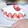 Tomotoman's cooksnap of when they made 濃厚レアチーズケーキ（苺バージョン）.