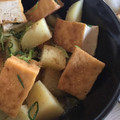 およそ's cooksnap of when they made じゃがいもと厚揚げ、三つ葉の煮物.